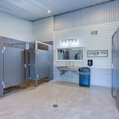 clean bathrooms at Buddys Backyard RV Resort